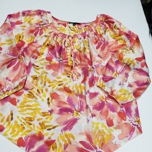 Chaus Blouse Flowers Size L